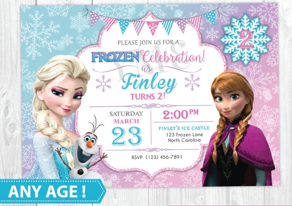 11 Frozen Birthday Invitation Template Images Free Invitation Template