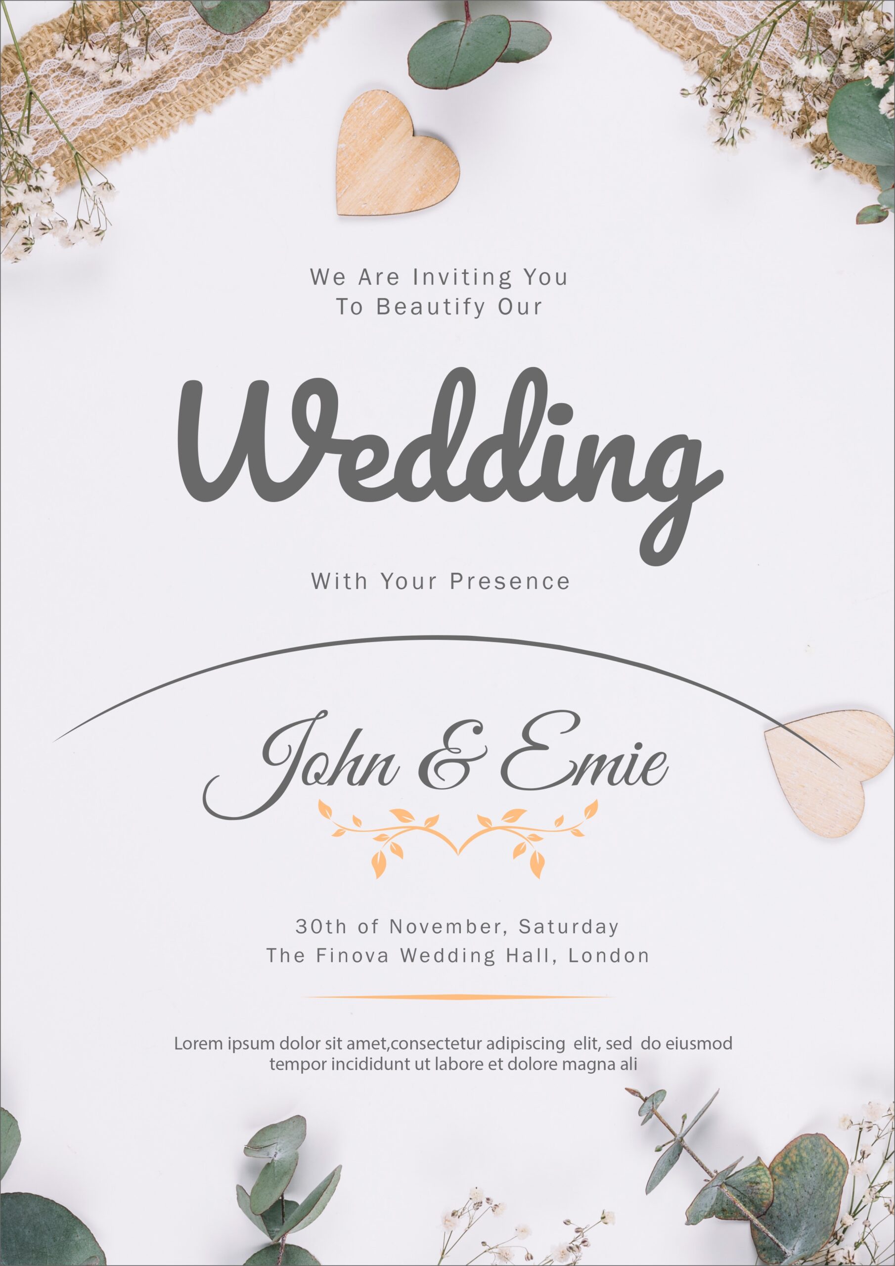 16 Free Wedding Invitation Template Cards Printable And Editable
