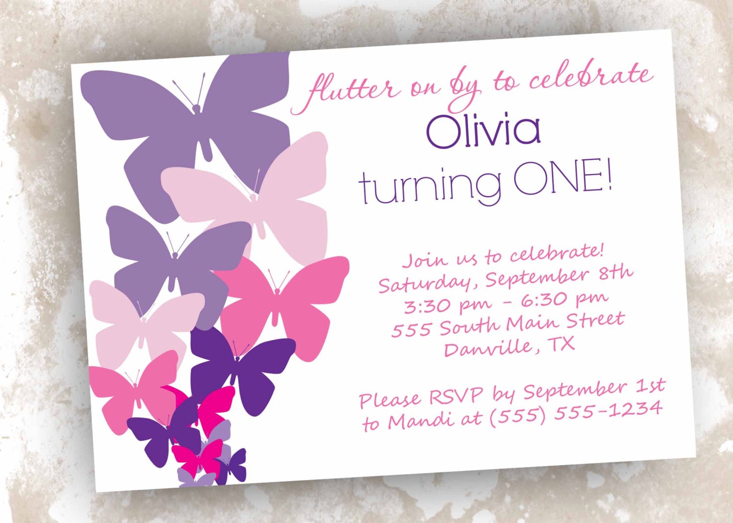 5 Best Images Of Free Printable Butterfly Birthday Invitations 