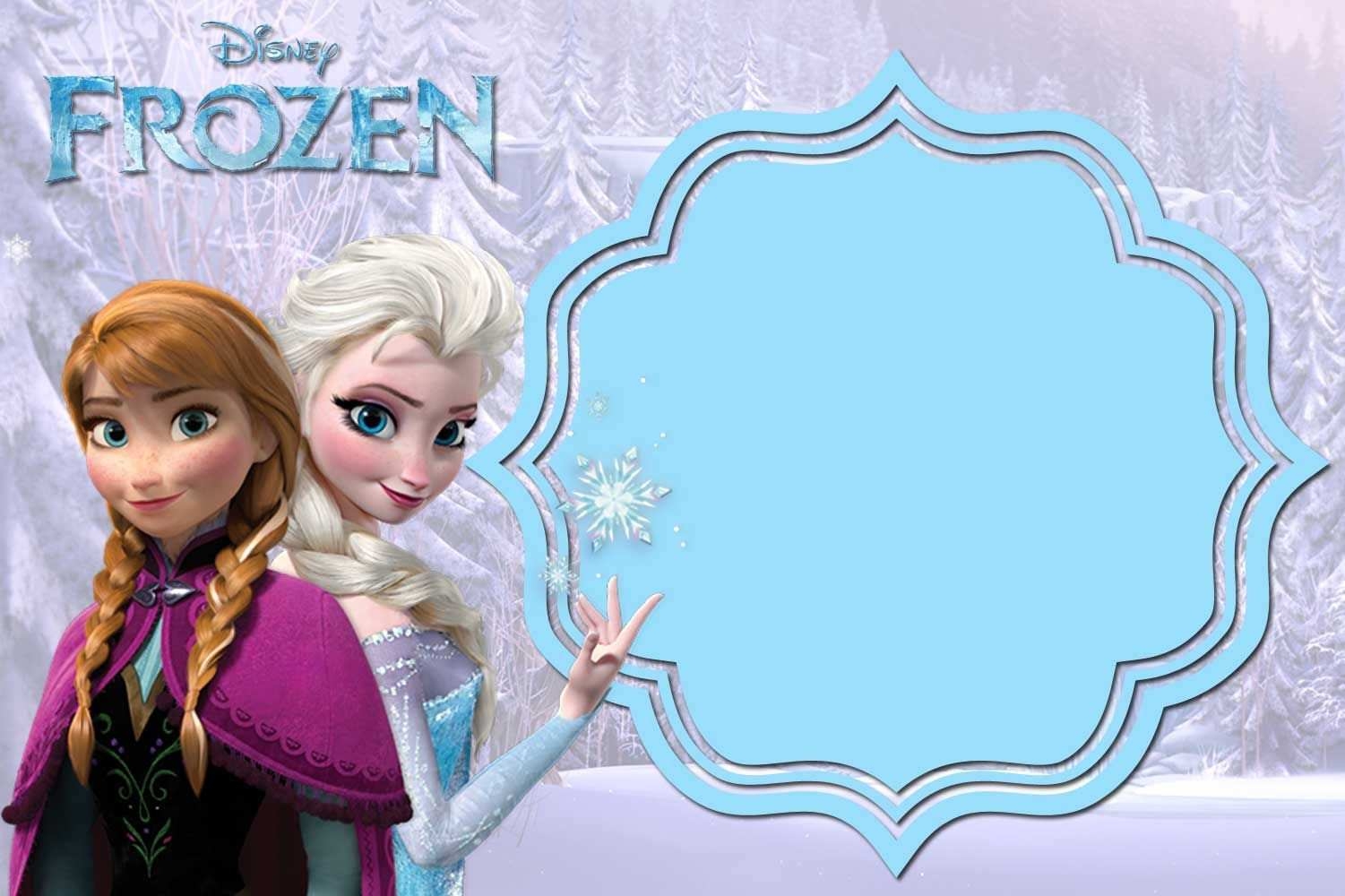 79 Report Frozen Invitation Blank Template Layouts By Frozen Invitation 