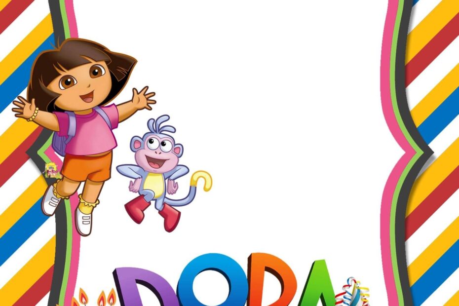8 Dora The Explorer Birthday Invitation Templates