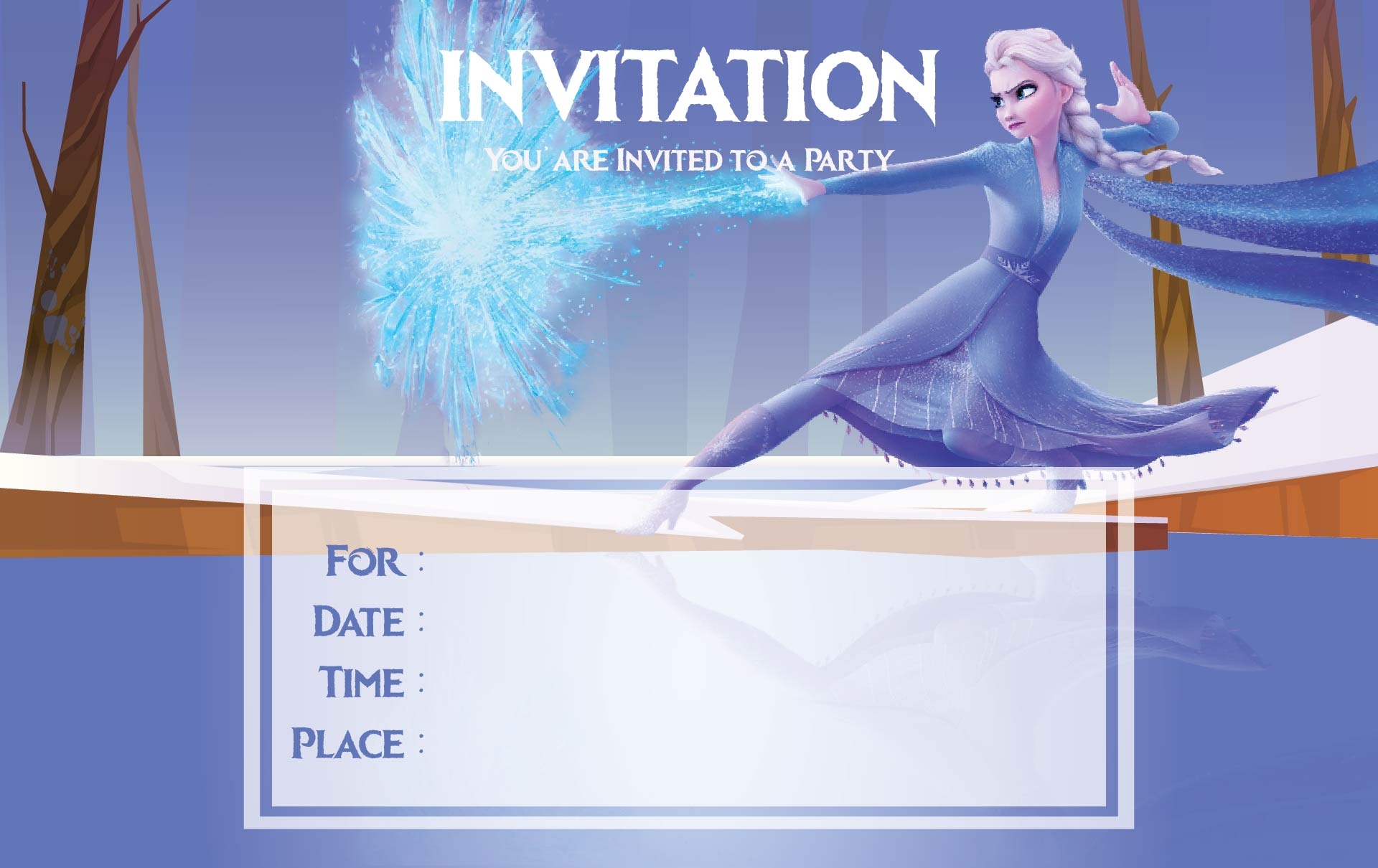9 Best Images Of Frozen Birthday Invitations Editable Printable 