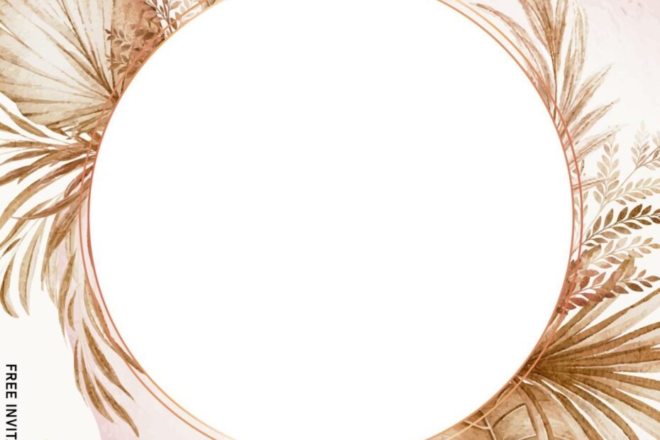 9 Gorgeous Boho Pampas Grass Birthday Invitation Templates Boho