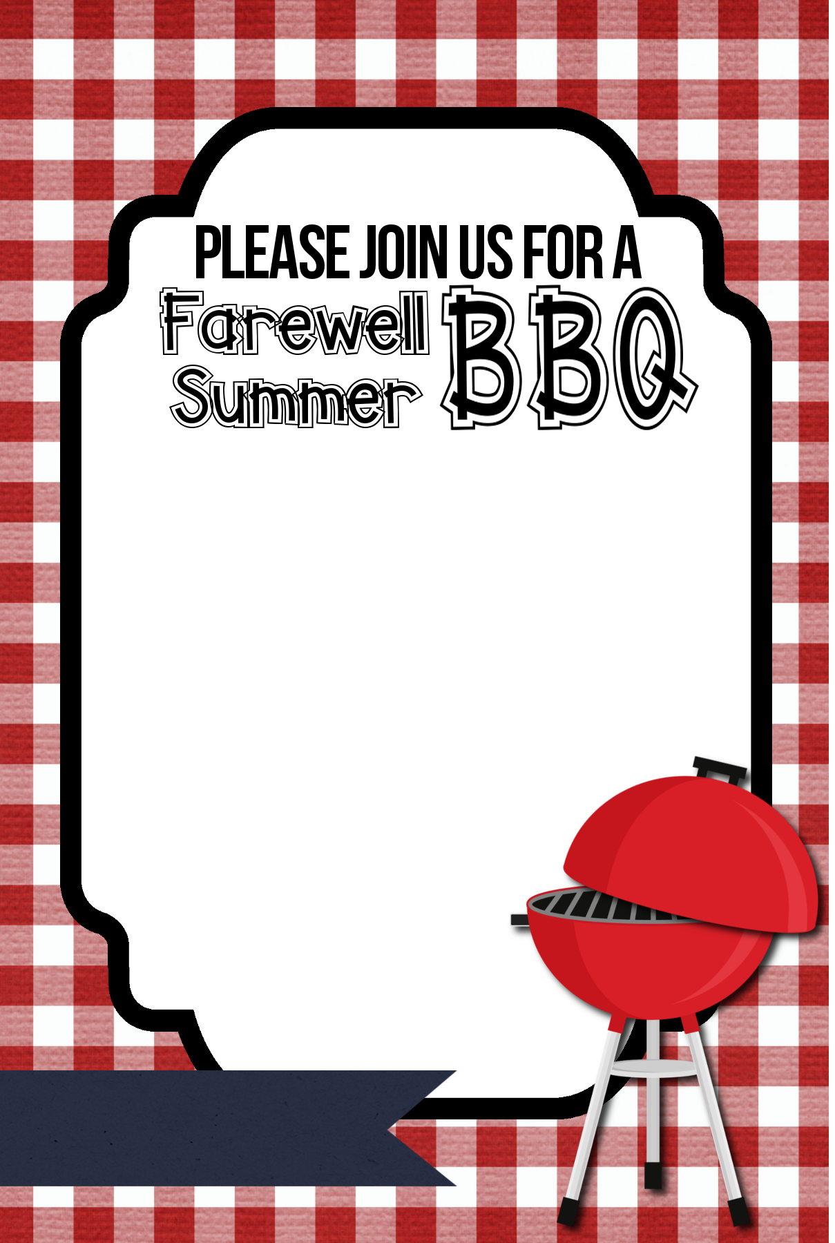 Bbq Invitations Free Printable Templates