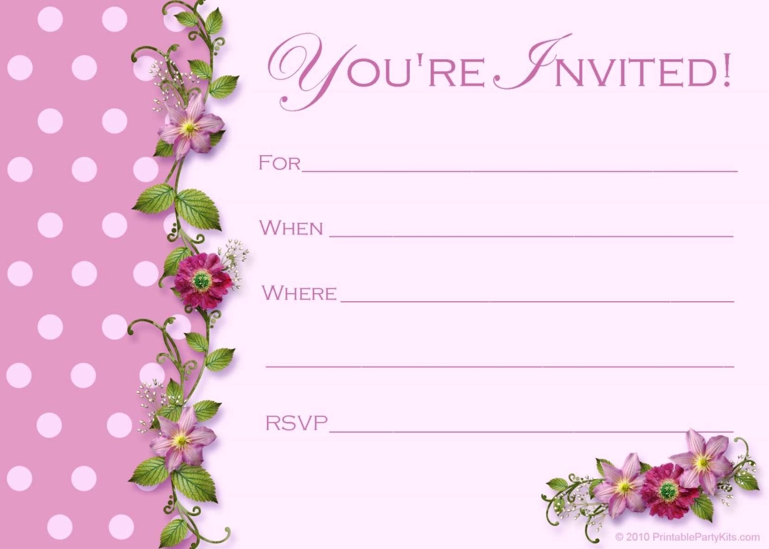 Birthday Invitations Templates For Adults SampleTemplatess 