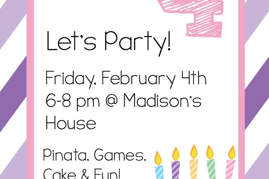 Birthday Invites Templates