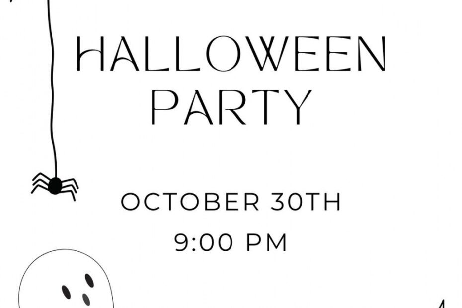 Blank Free Printable Halloween Party Invitations FREE Printable HQ