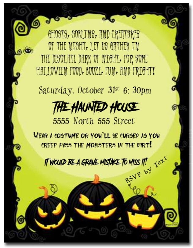 Blank Halloween Invitation Template Dev onallcylinders