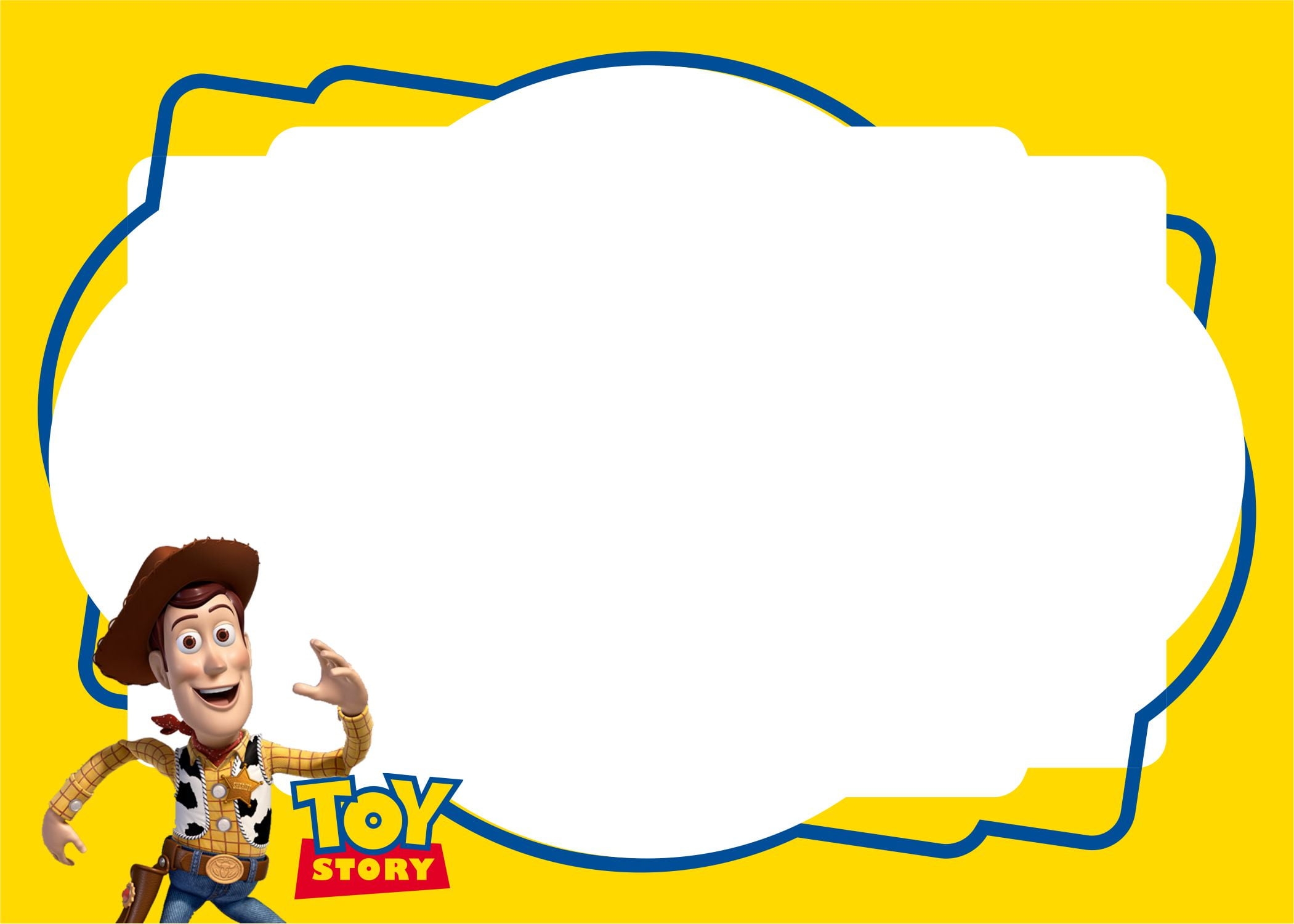 Blank Toy Story Invitation Template