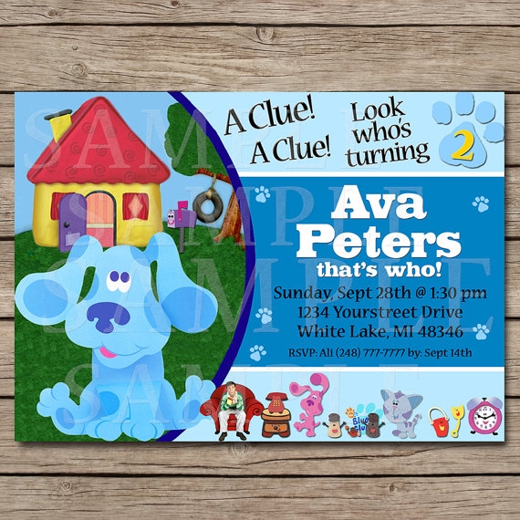 Blues Clues Invitation Template Free Invitationmarshall66