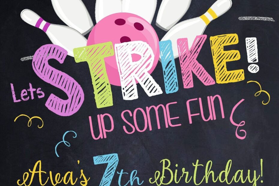 Bowling Invitation Bowling Birthday Invitation Bowling Bowling