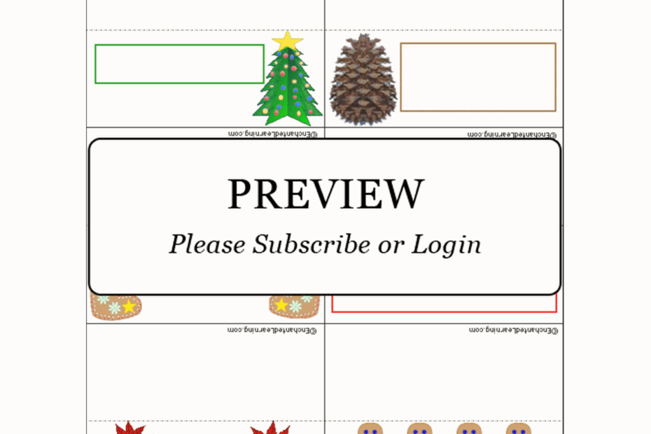 Christmas Placecards Template Enchanted Learning