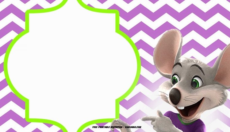 Chuck e Cheese Invitation Template for Birthday FREE Invitation