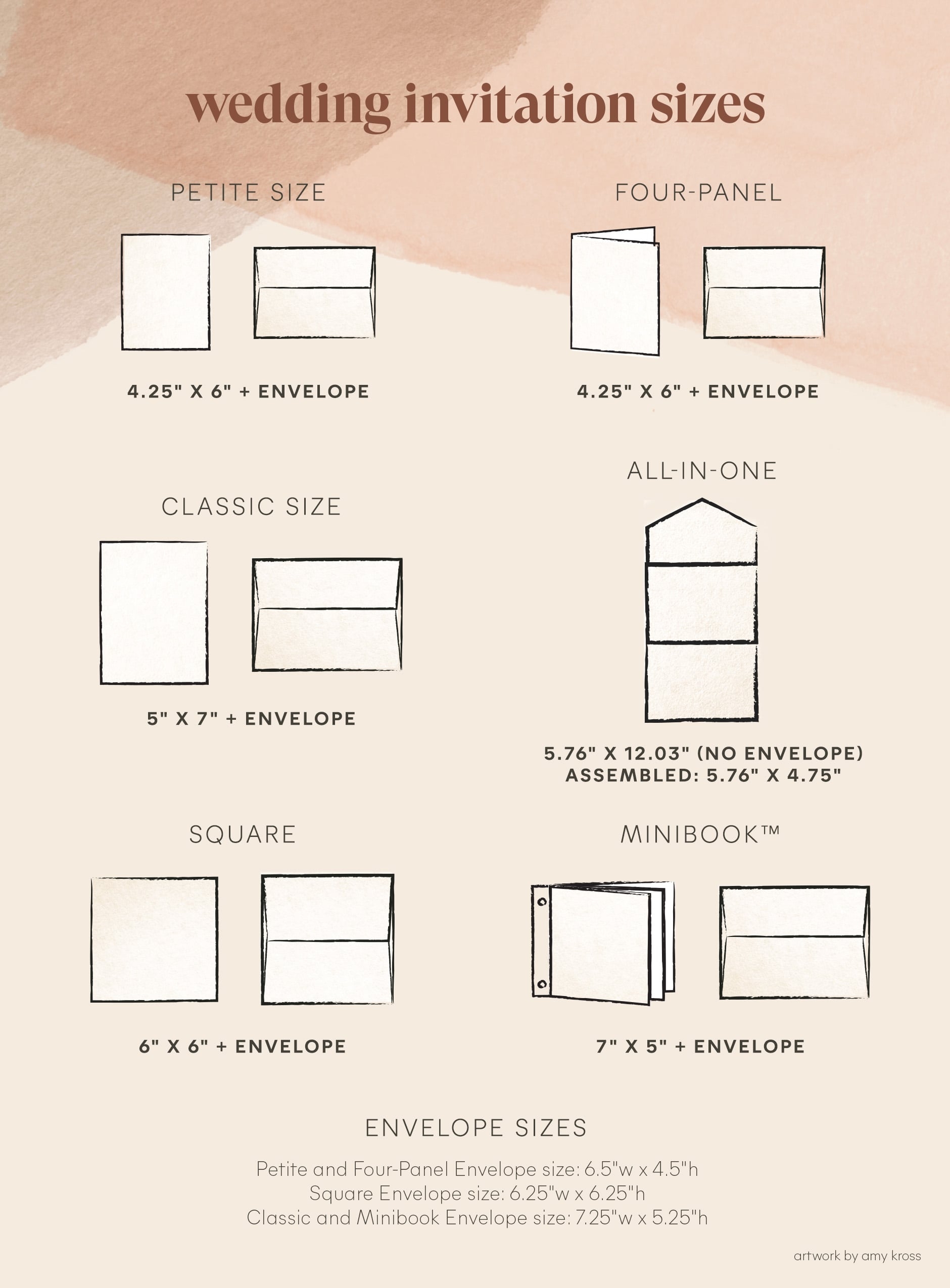 Complete Guide To Wedding Invitation Sizes Minted