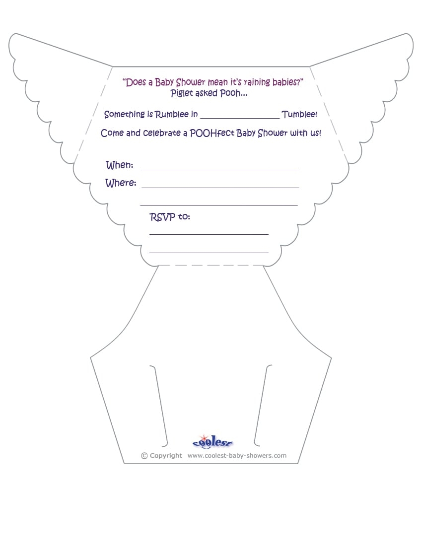 Diaper Party Invite Template