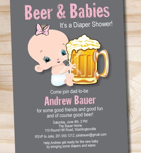 Diaper Party Invite Template