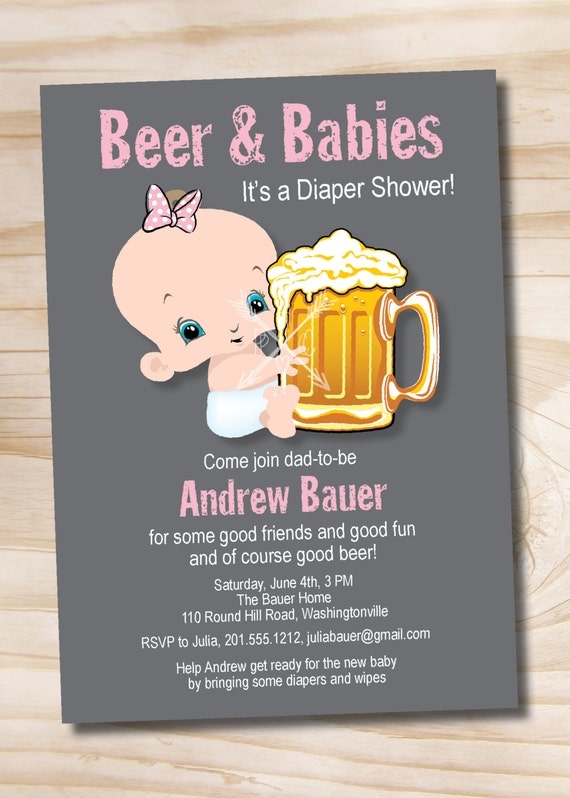 Diaper Party Invite Template