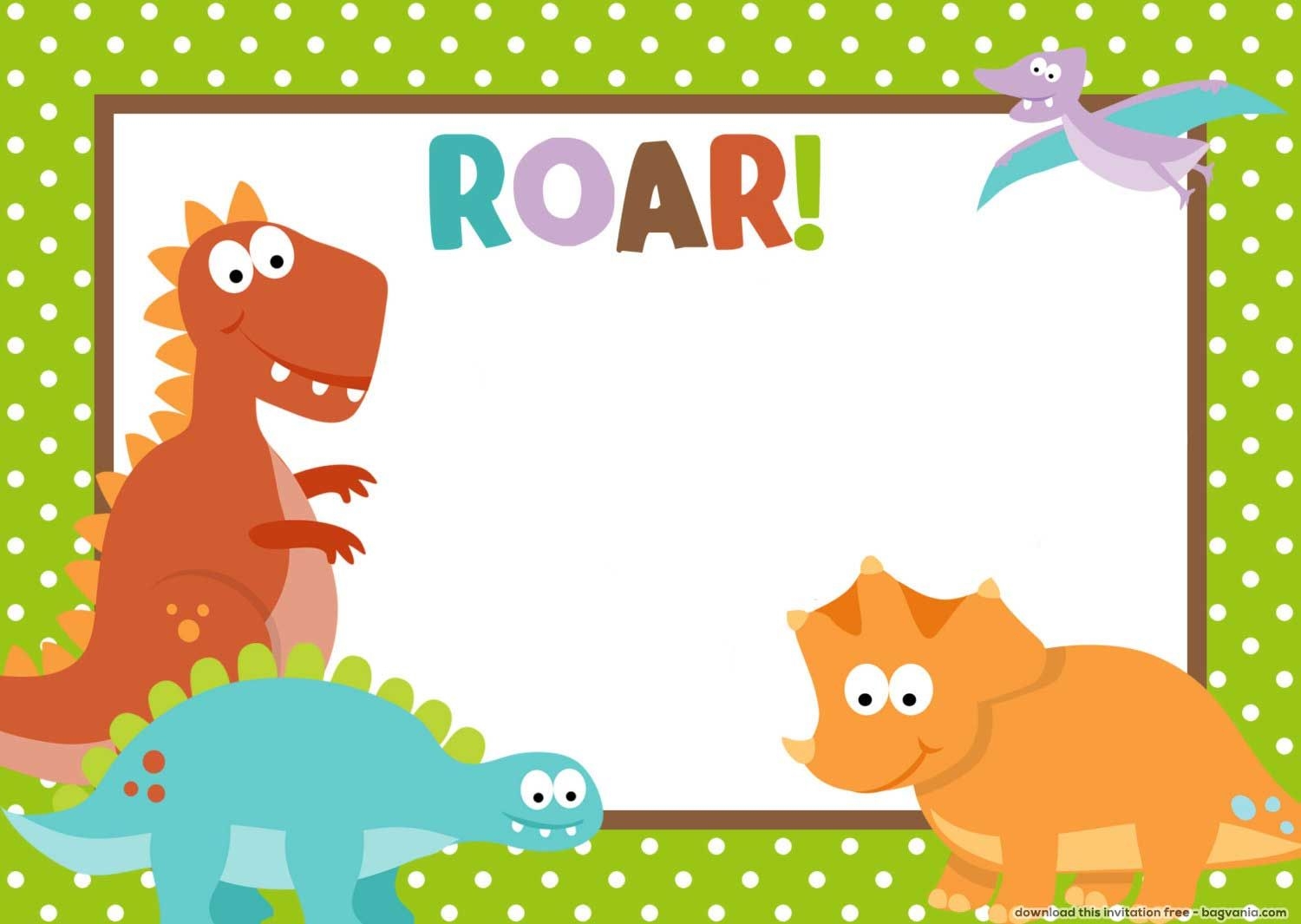 Dinosaur Birthday Card Free Printable