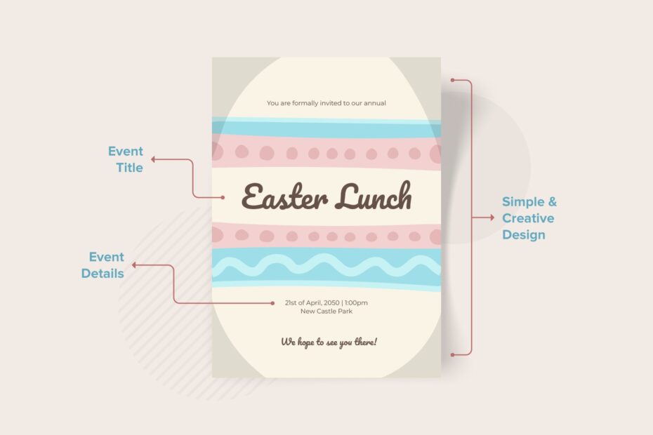 Easter Invitation Template In Word Download Template