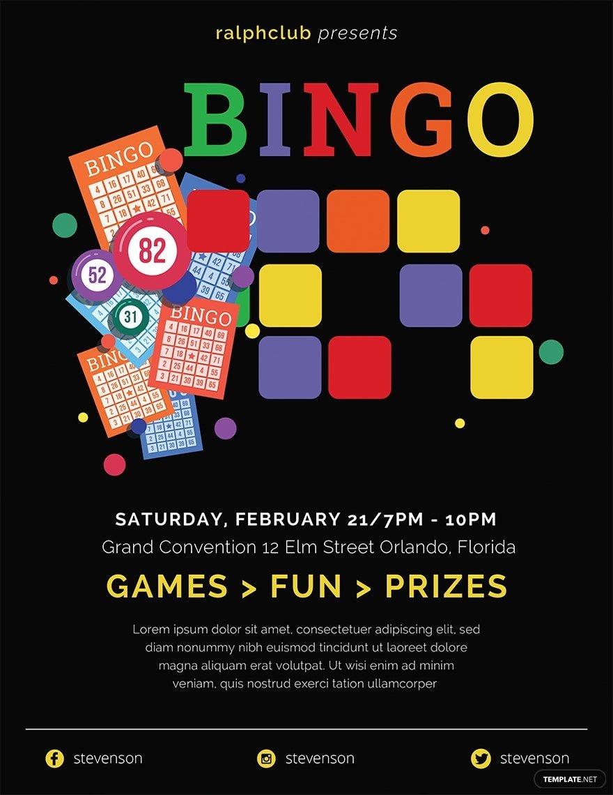 Editable Bingo Flyer Templates In Google Docs To Download