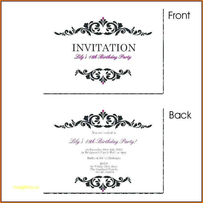 Editable Birthday Invitations Templates Free Unicorn Invitations 