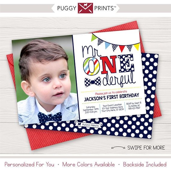 Editable Mr Onederful Invitation Template Mr Onederful Birthday