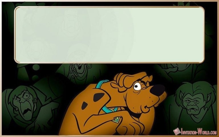 Editable Scooby Doo Template Invitation World