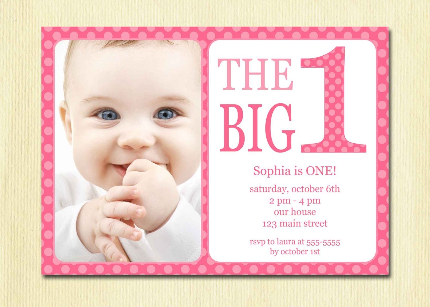 First Birthday Invitation Card Template Mightyprintingdeals