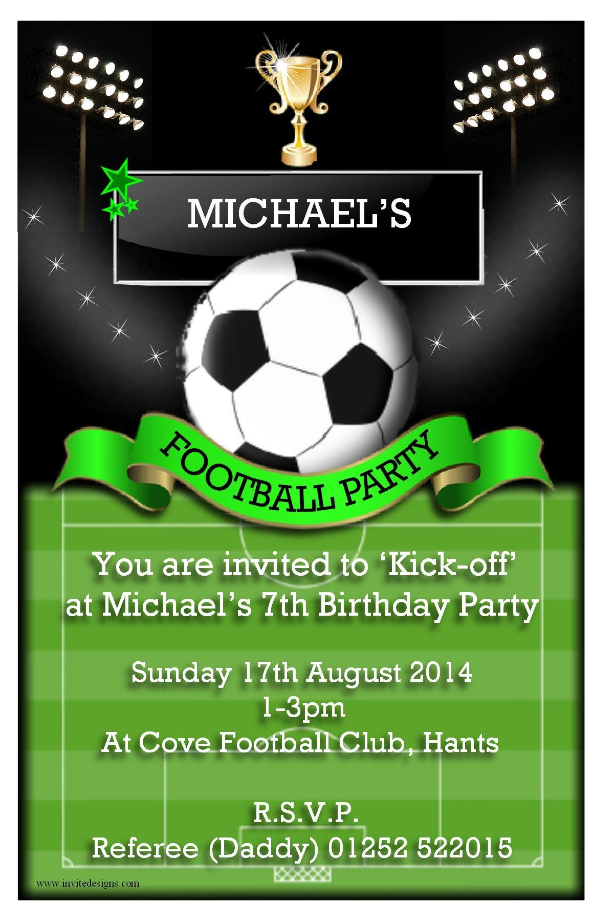 Football Party Invitations