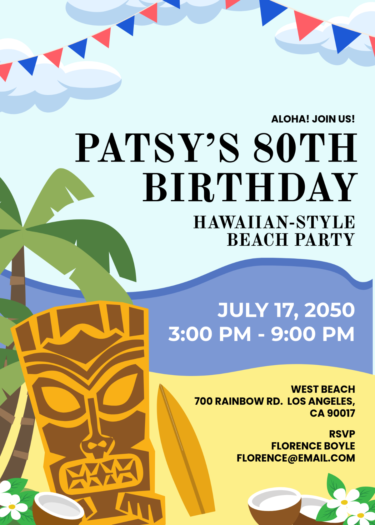 Free 80Th Birthday Invitation Templates Editable And Printable