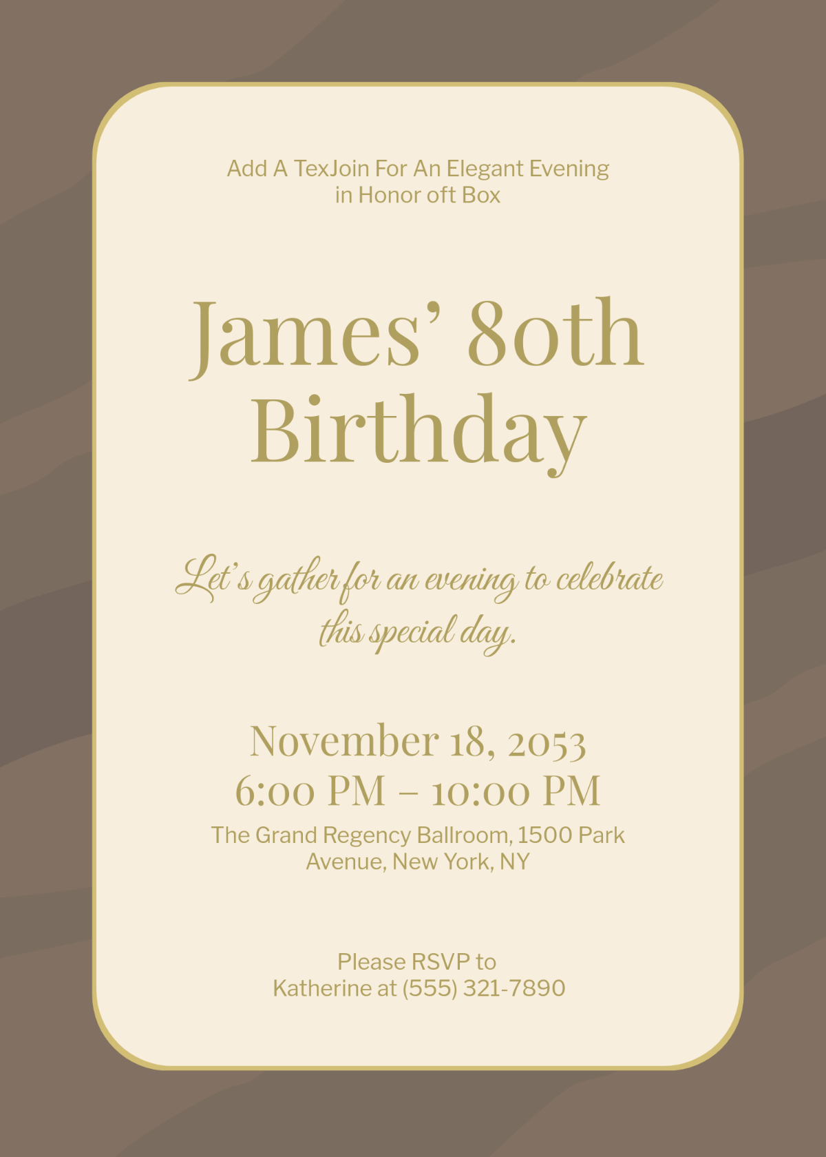Free 80Th Birthday Invitation Templates Editable And Printable
