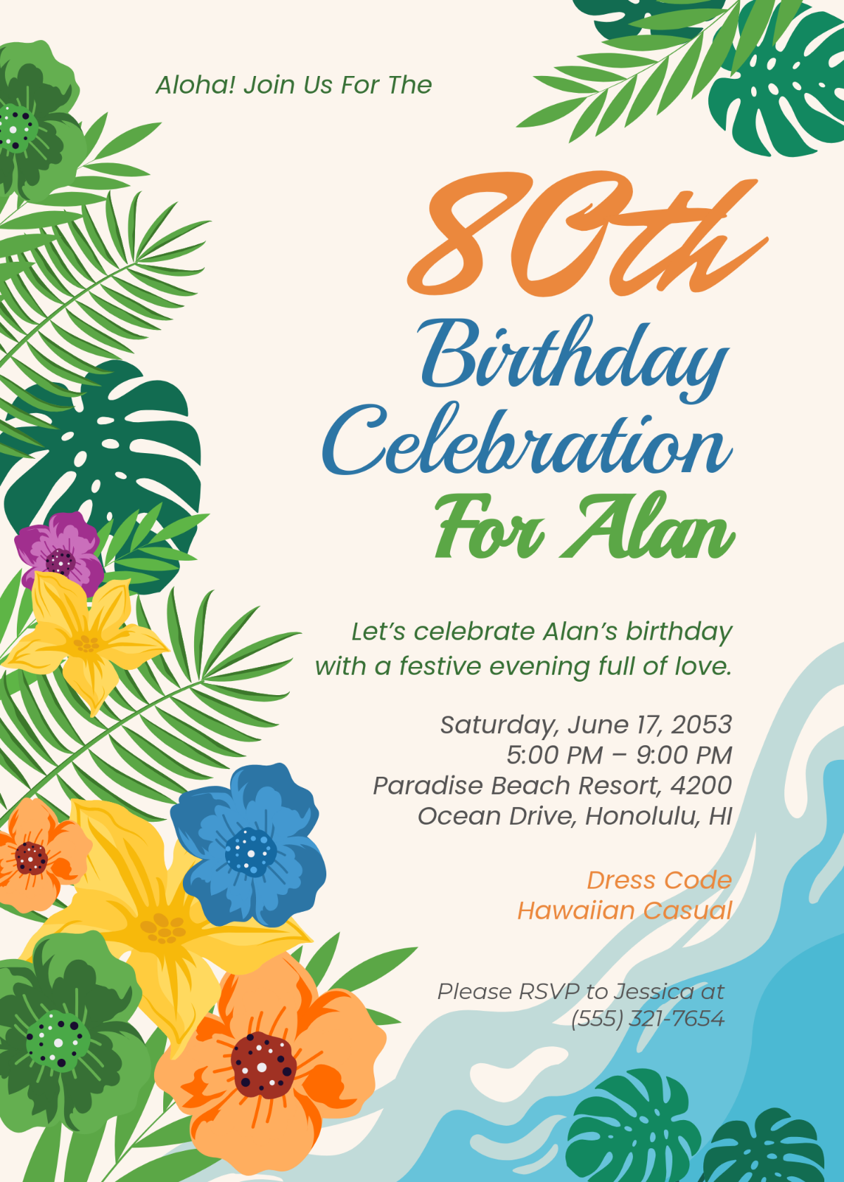 Free 80Th Birthday Invitation Templates Editable And Printable Free 80Th Birthday Invitation Templates Editable And Printable