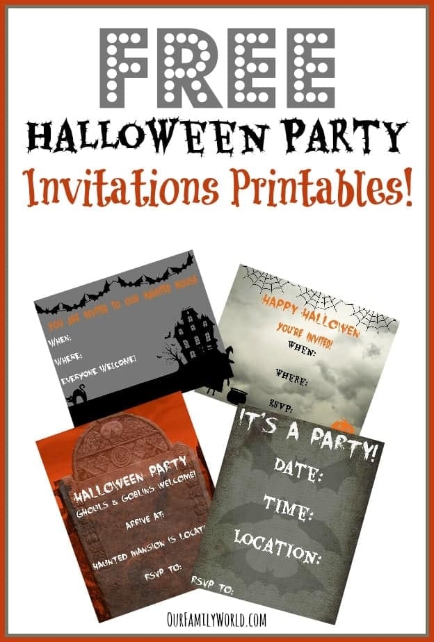 FREE Halloween Party Invitation Printables In Feb 2025 