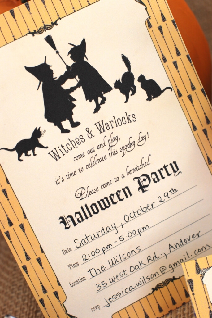 Free Halloween Party Invitation Printables Printable Party