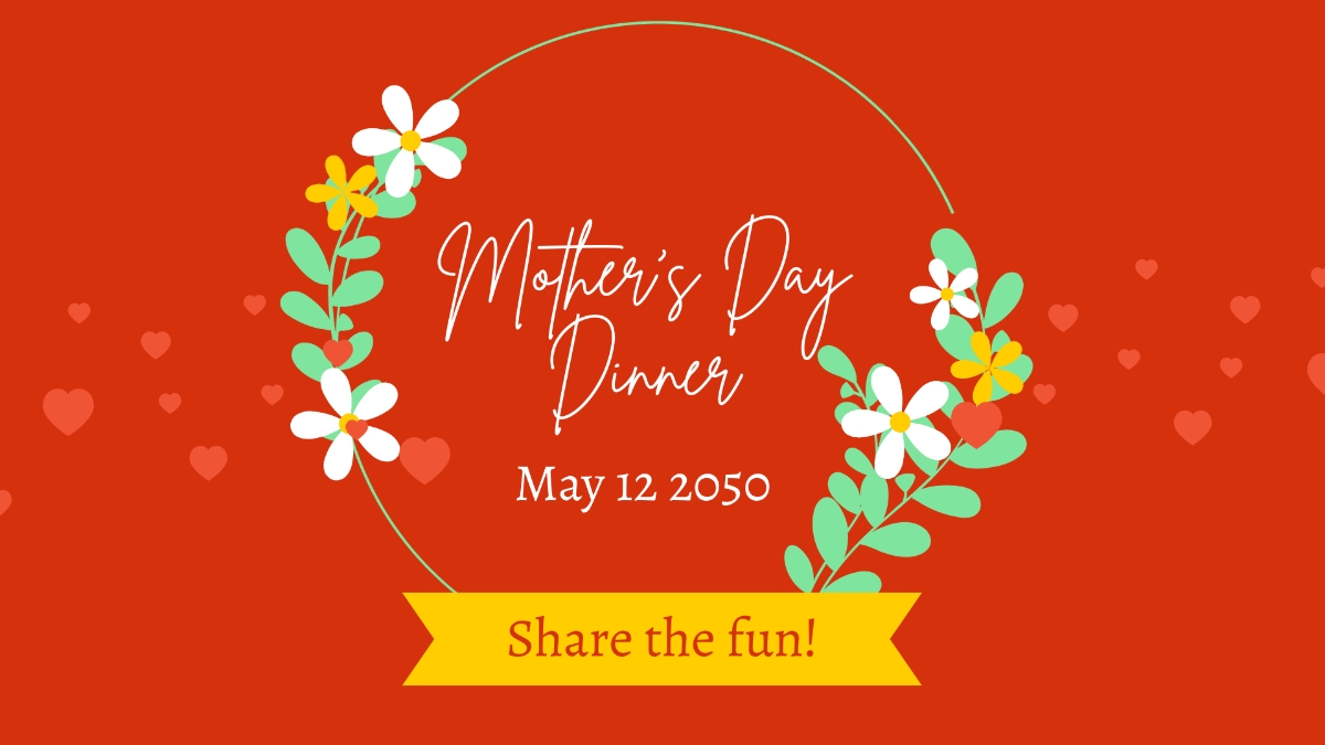 Free Mother 39 s Day Invitation Background Template To Edit Online