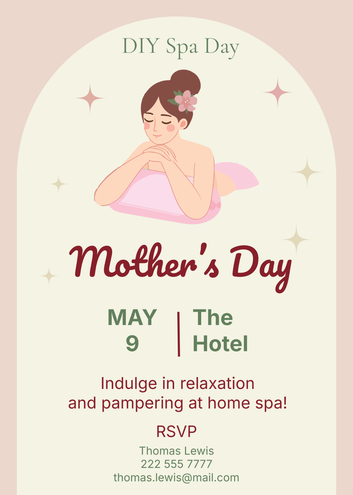 Free Mother 39 s Day Invitation Card Template To Edit Online
