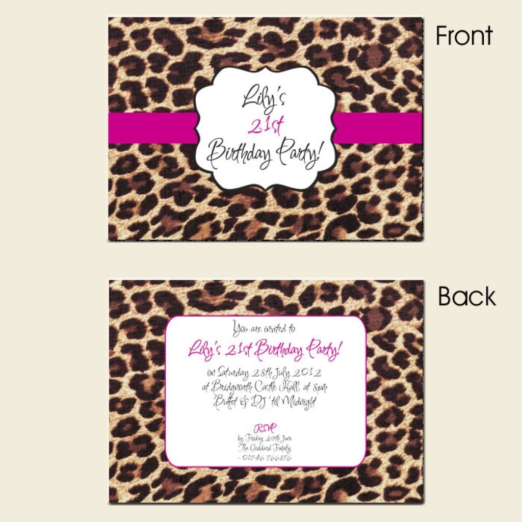 Free Printable 21st Birthday Invitations Templates