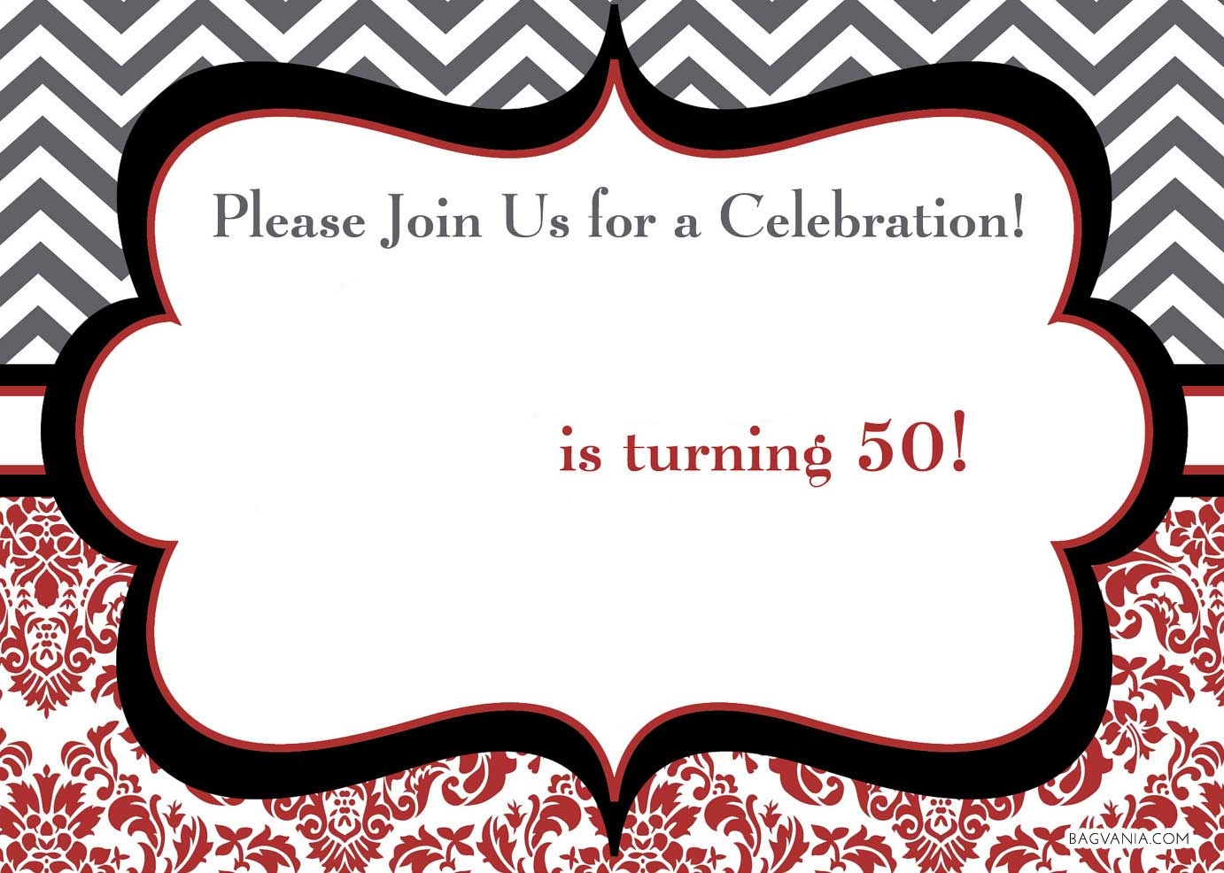 Free Printable 50th Birthday Invitations Bagvania FREE Printable 