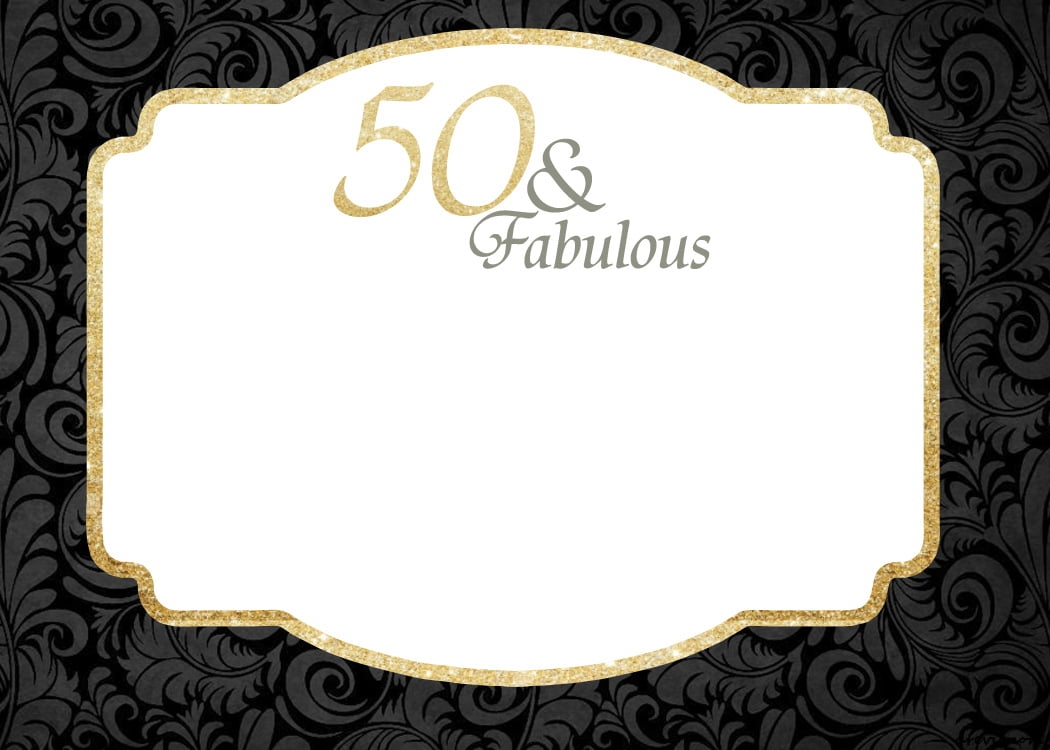 FREE Printable 50th Birthday Invitations Template DREVIO
