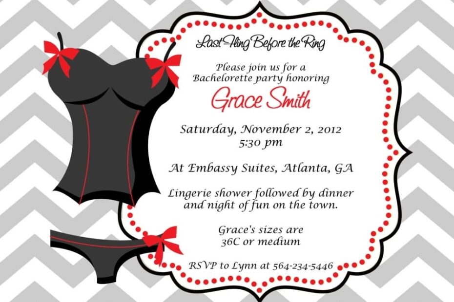 Free Printable Bachelorette Party Invitations Template Printable