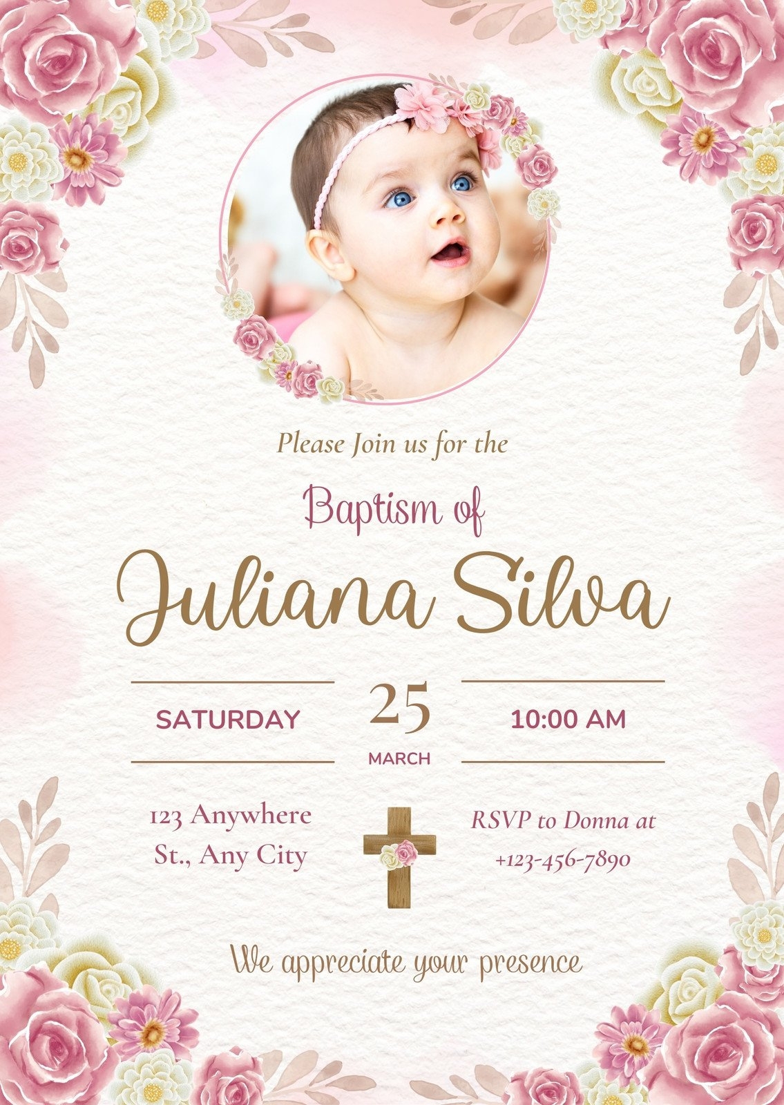 Free Printable Baptism Invitations FREE Printable A Z