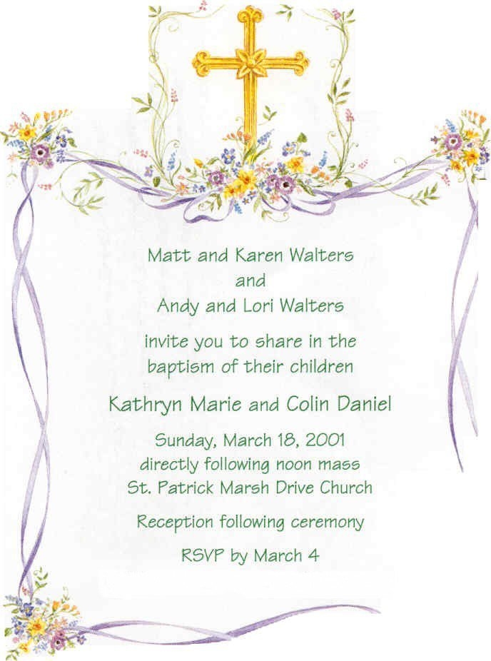 Free Printable Baptism Invitations Templates