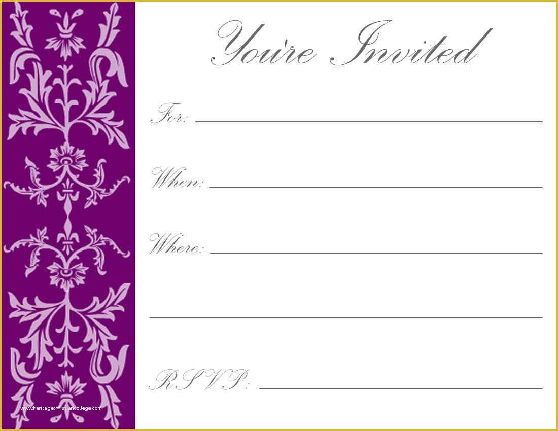 Free Printable Birthday Invitation Cards Templates Of Printable 