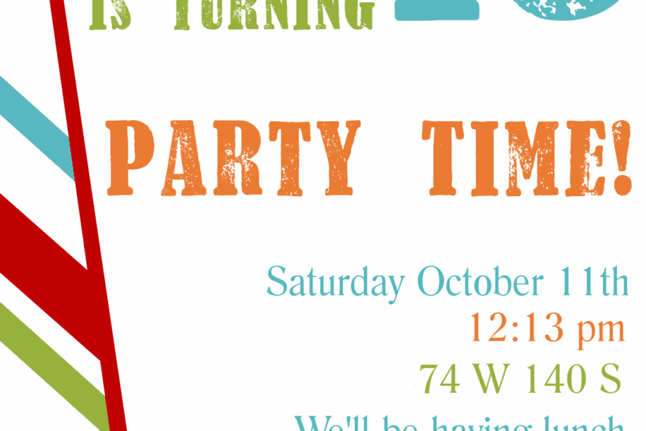 Free Printable Birthday Invitation Templates