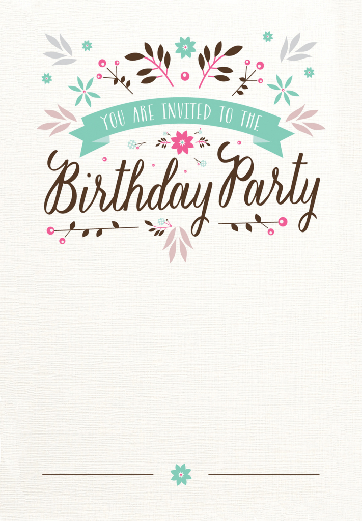 Free Printable Birthday Invitations Adults Birthday Invitations FREE 