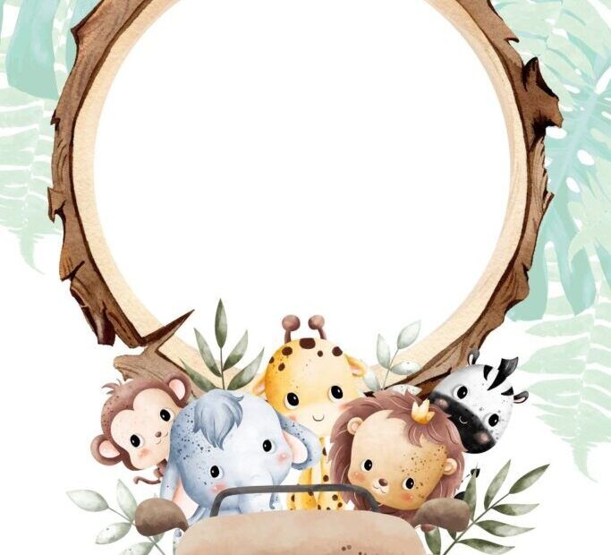 Free Printable Blank Safari Invitation Template pdf Safari