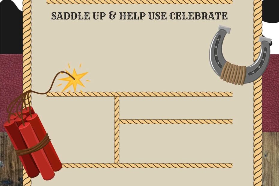 Free Printable Cowboy Invitation Template Free Printable