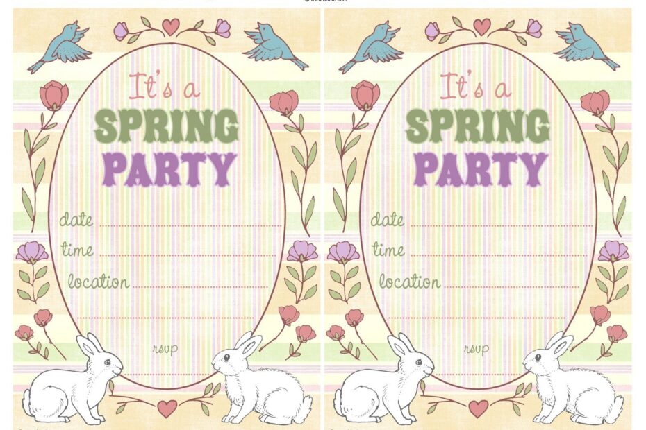 Free Printable Easter Invitations Cards