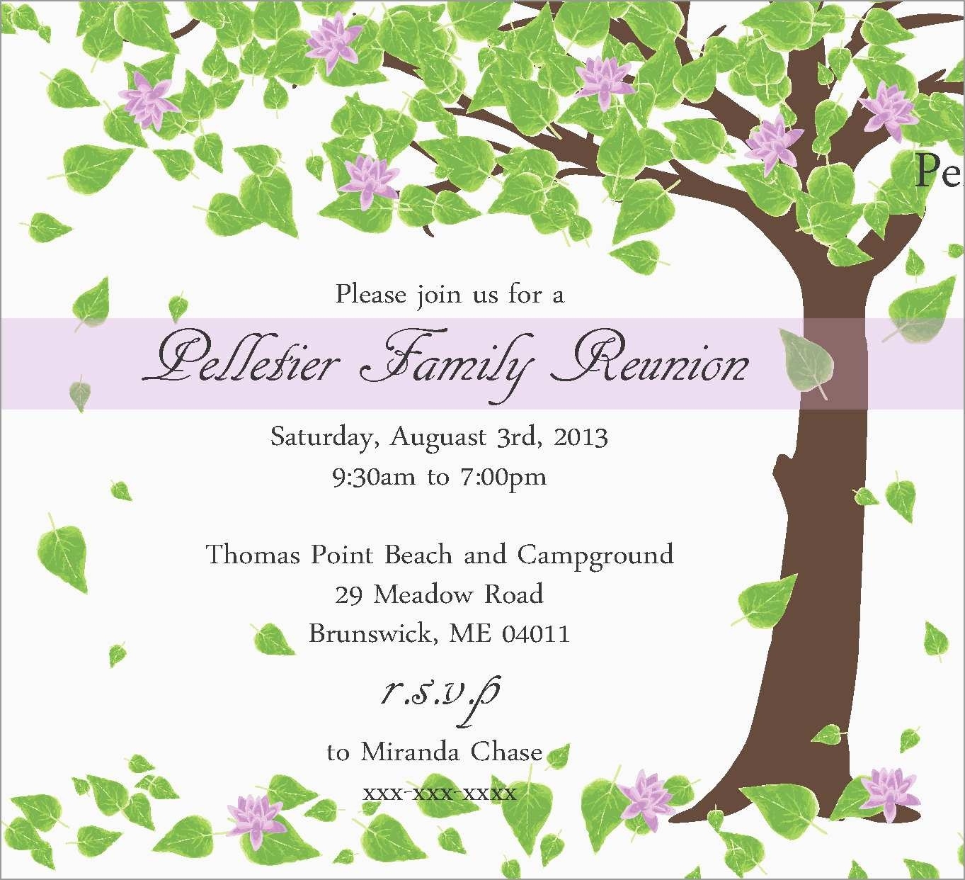 Free Printable Family Reunion Invitations Free Printable