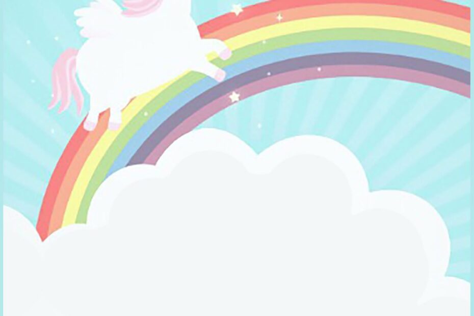 FREE Printable Golden Unicorn Birthday Invitation Template FREE